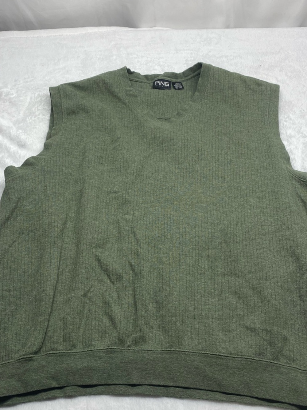 Ping PING Collection Golf Knit Green V Neck Sweater Vest Men’s XL
